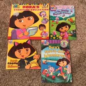 Dora the Explorer Book lot of 4 (14 stories!) G133